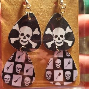 Double Skull Earrings